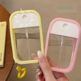 Resim 3'lü Set 1.69oz Mini Vegan El Dezenfektan Spreyi - Anahtarlık Şişesi Alkollü, Taşınabilir, Kokulu, Seyahat Dostu Su Sprey ile Elleri Her Zaman Temiz ve Ferah Tutar, Rastgele Renk 