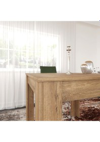 Resim Pasific Home Single Mutfak Yemek Masası, 90x90 cm, Kare, Koyu Meşe 