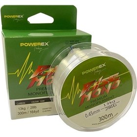 Resim Powerex Pulse 300m. 0,40mm. 10.04kg. Carbon Monofilament Misina 