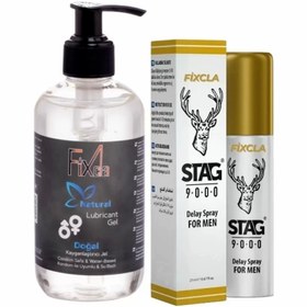 Resim Kayganlaştırıcı Natural Jel 250 ml & Stag9000 Delay Sprey For Men 