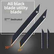 Resim 20/50 adet Küçük Sanat Bıçakları 9mm Genişlik 30° Açı 60° Düz Araba Sticker Bıçağı, Gravür Bıçağı Bıçağı, Ofis Malzemeleri ve El Sanatları için Metal Kağıt Kesme Aracı 