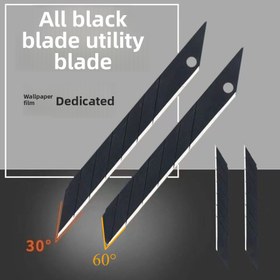 Resim 20/50 adet Küçük Sanat Bıçakları 9mm Genişlik 30° Açı 60° Düz Araba Sticker Bıçağı, Gravür Bıçağı Bıçağı, Ofis Malzemeleri ve El Sanatları için Metal Kağıt Kesme Aracı 