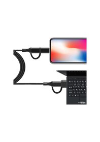 Resim Schitec 4in1 Type-c Usb Lightning Type-c Çıkışlı Şarj Kablosu 