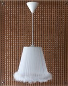 Resim N-24 Beyaz Organze Yatak Odası Çocuk Ve Bebek Odası Avize Beyaz 