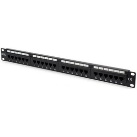 Resim DIGITUS 1U 24port Cat6 Utp Bakır Patch Panel DN-91624U 