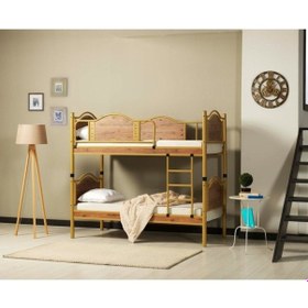 Resim Teknor Avangard Genç Çocuk Odası Ahşap Başlık 90x200 Metal Ranza 