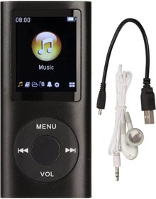 Resim PUSOKEI Şık Taşınabilir MP3 Çalar - 64 GB Bellek Desteği - Kayıpsız Ses, Kulaklık, 1,8 inç LCD Ekran 