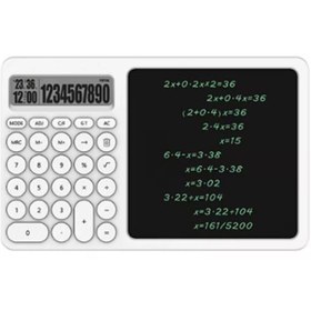 Resim Epilons Çok Amaçlı Digital Hesap Makinesi Lcd Ekran Yazma Tableti Ofis Okul İçin Silinebilir El Yazısı Not D 