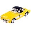 Resim Die Cast 1:32 Klasik Roadster Çek Bırak Araba Sarı 