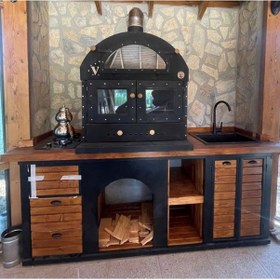 Resim Outdoor Kitchen Tezgahlı Fırınlı Barbekü&mangal 