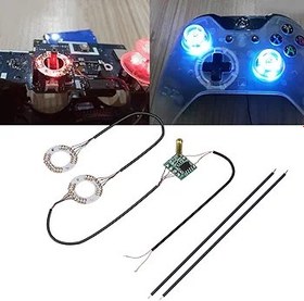 Resim KOSDFOGE Işıklı Parmak Çubukları, 7 Renkli LED Işıklı Parmak Çubukları Mod Parmak Çubukları LED Işıklı Analog Parmak Çubukları(xbox one wireless joystick buttons) 