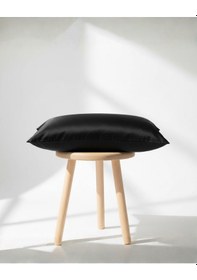 Resim Cozy Home Halo Saten Yastık Kılıfı Siyah 50x70 Siyah 