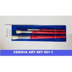 Resim Cenova Art Stencil Fırça 3 Lü Set 902/1 