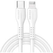 Resim Dux Ducis İphone Uyumlu 20W Hızlı Şarj İphone Uyumlu 13- 12,11 Şarj Kablosu 1M-Beyaz 