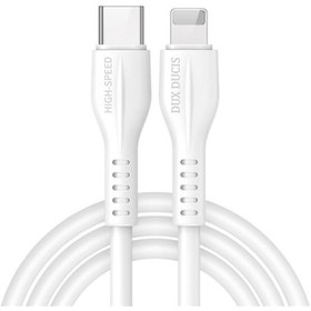 Resim Dux Ducis İphone Uyumlu 20W Hızlı Şarj İphone Uyumlu 13- 12,11 Şarj Kablosu 1M-Beyaz 
