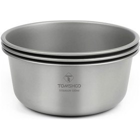 Resim Fosenze Kampanya Titanyum Kase 500ml - Saf Titanyumdan Yapilmis, Lezzeti Etkilemez, Diswasher Uygun, Outdoor Aktivitelere Ideal, 1 Adet Gümüş 