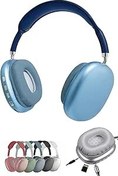 Resim Favors Katlanabilir Kulaküstü Kablosuz Bluetooth Kulaklık BT5.0 Sd Kart/Aux Girişi Özellikli P9 Kulaklık Mavi 