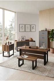Resim Robin Home Vivaldi ABCDF Ofis Büro Çalışma Masası Takımı Barok 