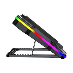 Resim Braventa Collection GT100 Laptop Sogutucu 2200RPM, Rgb Işıklı, LED Display Notebook Soğutucu Stand 