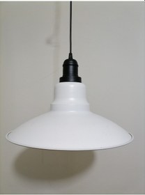 Resim Riolight Retro Beyaz Içi Beyaz Tekli Metal Sarkıt Çap: 37Cm (538288726) 