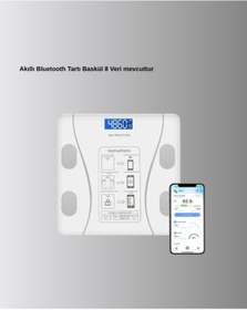Resim Marsilyan Akıllı Bluetooth Tartı - 8 Farklı Ölçüm Verisi Otomatik Kişi Tanıma - FKU2045-3450 