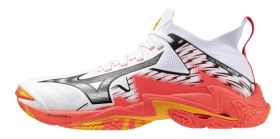 Resim Mizuno Wave Lightning Neo 3 Erkek Voleybol Ayakkabısı Beyaz / Turuncu 