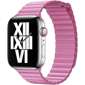 Resim Watch 42mm Uyumlu KRD-09 Deri Lop Zore Kordon-Pembe 