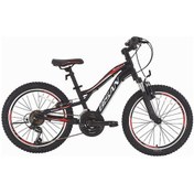 Resim Bisan Buffalo Çocuk Bisikleti 30 Cm V 24 Jant 18 Vites Mat Siyah Kırmızı Siyah - Kırmızı 