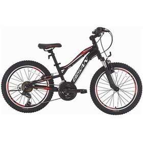 Resim Bisan Buffalo Çocuk Bisikleti 30 Cm V 24 Jant 18 Vites Mat Siyah Kırmızı Siyah - Kırmızı 