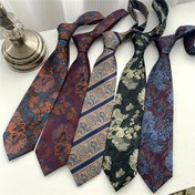 Resim Vintage Çiçek Nakışlı Kravat Unisex Şık Gömlek İngiliz Boyun Bağı Casual Eşleştirme Ayrılabilir Boyun Bağı 