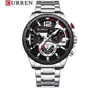 Resim Mufunye Curren Erkek Kol Saati 8395 - 47mm Kasa, 3atm Su Geçirmez, Gündelik Takvim, Çelik Kayış Spor Modeli Altın 