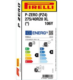 Resim Pirelli 275/40R20 106Y Xl S.C. P-Zero Pz4 Yaz Lastiği 2025 