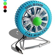 Resim USB Tekerlek Görünümlü Renkli Mini Fan 