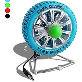 Resim USB Tekerlek Görünümlü Renkli Mini Fan 