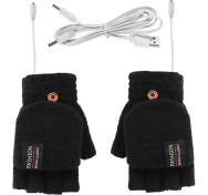 Resim Pabiflo Elecic Isıtmalı Eldiven Çift Taraflı Isıtma Eldiveni, Siyah (Yurt Dışından) 