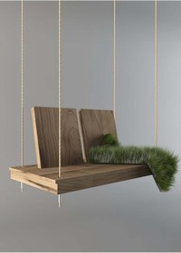 Resim Bamena Wood Chocolate Ahşap Salıncak 
