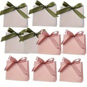 Resim 10 kalın karton mini hediye çantası seti - boş düğün hediye kutusu, düğün hediye paketleme kutuları için uygun, doğum günleri, Sevgililer Günü, Anneler Günü, Babalar Günü vb. İçin mükemmel - gelinler, damatlar, parti hediyeleri, düğün hediyeleri vb 