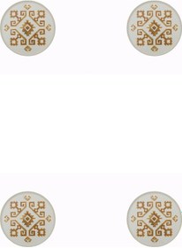 Resim Porland Arabesque Desen Düz Tabak 18cm 4'lü 04alm005989 