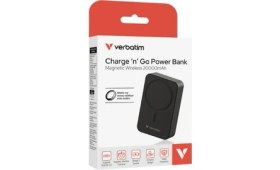 Resim Verbatim 20000 Mah Manyetik Kablosuz (Magsafe) 15W Powerbank 35W Pd Siyah Renk Kablo DAHIL-(32223) 