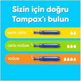 Resim Hype Store Orkıd Tampax Tampon Pearl Comapk Normal, 16 Adet 3lü Paket 