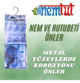 Resim Nemtut Rutubet Giderici Nem Emici Koku Küf ve Korozyon Önleyici 1 Kutu 2 Paket 1 kg 