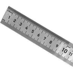 Resim Çift Taraflı Çelik Cetvel 300 Mm, Hassas Ölçüm Araçları 