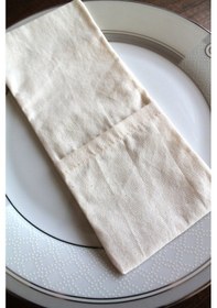 Resim 6 Adet Keten Kaşıklık - Punch Ve İşlemeye Uygundur- Servis Sunum 