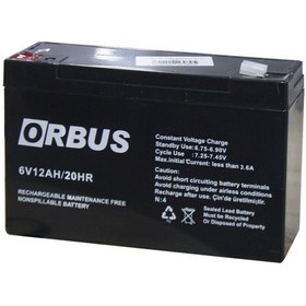 Resim Orbus 6v 12ah Bakımsız Kuru Akü 