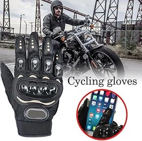 Resim aqxreight Kayma Motosiklet Eldivenleri Yol Eldivenlerinden Düşüyor El Koruyucu Ekipmanlar Maksimum Kayma Parçası Palmiye Skid 3D Tasarlanmış Eklemler. Dış Tasarlanan Motosiklet Glov (BLACK #95) 