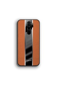 Resim Zebana Xiaomi Redmi Note 8 Pro Uyumlu Kılıf Premium Deri Kılıf Kahverengi 