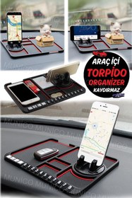 Resim Munico GPS navigasyon sırasında dikey ve yatay görüş açılarını ayarlayabilir 180 derece dönüşlü Kaymaz Mat 