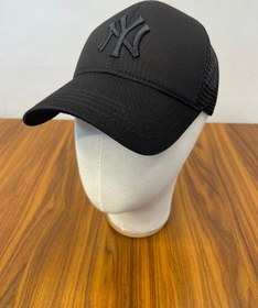 Resim Ny Yankees Nakışlı Fileli Yazlık Beyzbol Cap Şapka Siyah - Siyah 