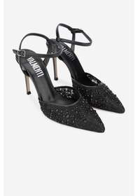 Resim Valmenti Xaz Kadın Siyah Vegan Topuklu Ayakkabı 613 27289 Bn Ayk Y24 Siyah Deri 