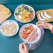 Resim 100 Adet Tek Kullanımlık Gıda Sınıfı Plastik Streç - Artıklar, Meyveler ve Barbekü için Kendinden Yapışkanlı Poşetler, Mutfak & Piknik Temel Malzemesi, Hijyenik Saklama Çözümü, Yoğun Aileler ve Restoranlar İçin Olmazsa Olmaz Dayanıklı Kapama 